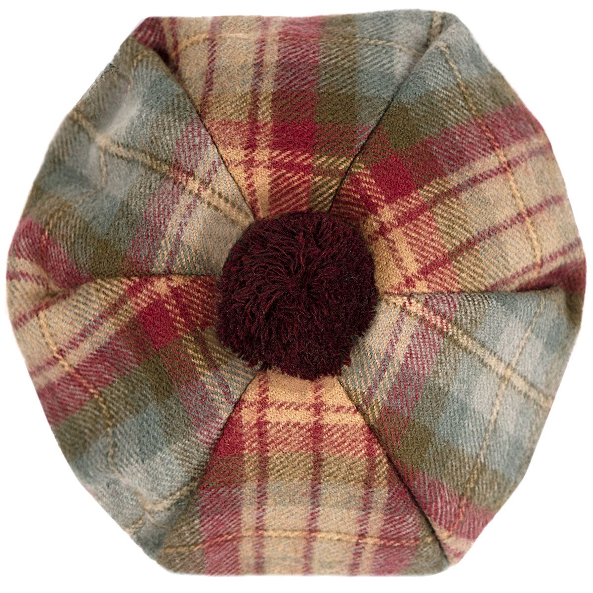 Auld Scotland Tartan Brushed Wool Tam - Click Image to Close